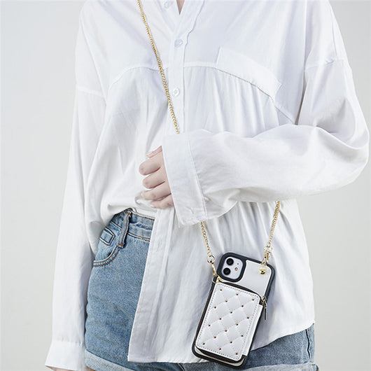 Monedero de Lujo con Remaches Brillantes Compatible con Apple - Image 5