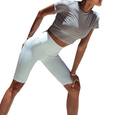 Shorts de Yoga Transpirables Ajustados con Diseño Hueco - Image 3