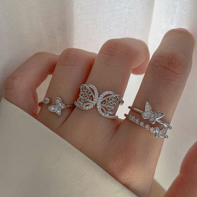 Anillo de Plata Esterlina con Mariposa para Dedo Índice - Image 4