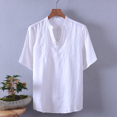 Camisa de Lino Bordada - Image 8