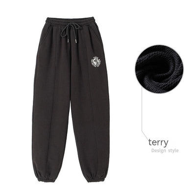 Pantalones de Algodón Terry con Puños Elásticos y Detalles de Terciopelo - Image 12