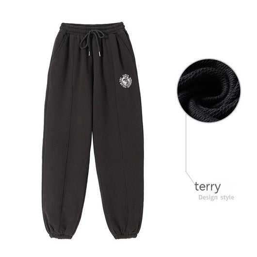 Pantalones de Algodón Terry con Puños Elásticos y Detalles de Terciopelo - Image 12