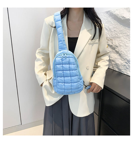 Bolsa Crossbody Acolchada Diamante para Mujer - Diseño Plisado Cloud - Image 19