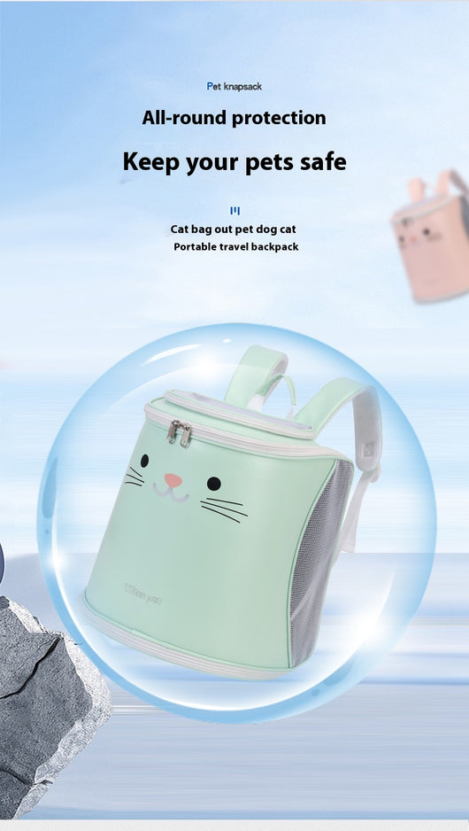 Mochila Transportadora Plegable para Mascotas - Gran Capacidad para Gatos y Perros - Image 18