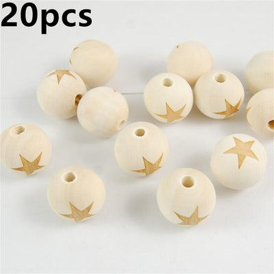 Cuentas de Madera Grabadas a Láser para Joyería DIY - Image 10