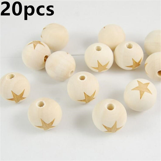 Cuentas de Madera Grabadas a Láser para Joyería DIY - Image 10