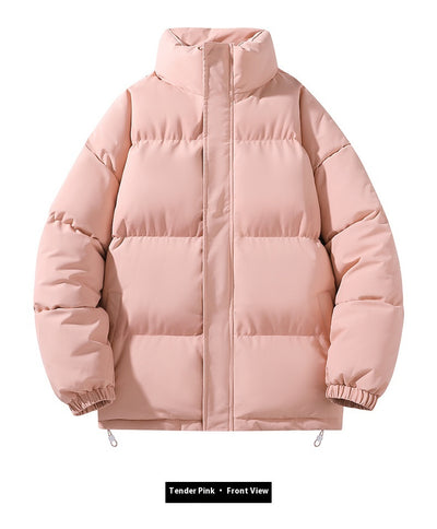 Abrigo Acolchado de Cuello Alto para Parejas - Diseño Minimalista - Image 31