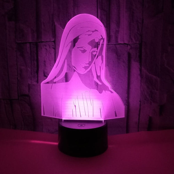 Lámpara LED 3D Táctil USB para Niños - Luz Nocturna Infantil - Image 17