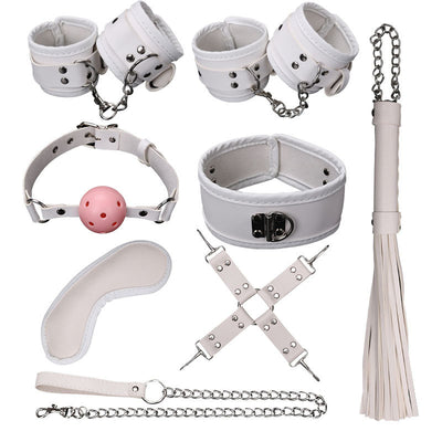 Set de Entrenamiento Íntimo 7 Piezas con Esposas de Cuero y Accesorios - Image 4