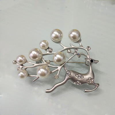 Broche de Pecho Hoja de Árbol Coral Perlado - Image 11