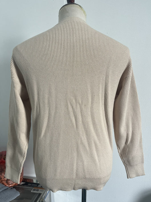 Suéter Cuello Redondo Textura Waffle para Hombre - Pullover Tejido Casual - Image 19