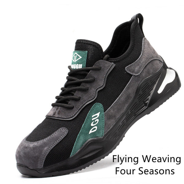 Zapatos de Seguridad para Hombre con Puntera de Acero Anti-aplastamiento y Anti-perforación