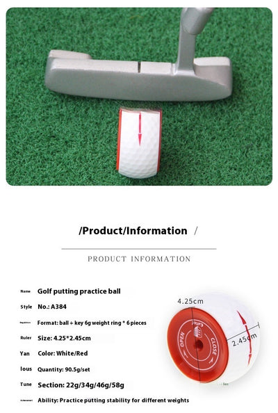 Putter de Entrenamiento con Bola de Movimiento Visual y Peso Ajustable - Image 7