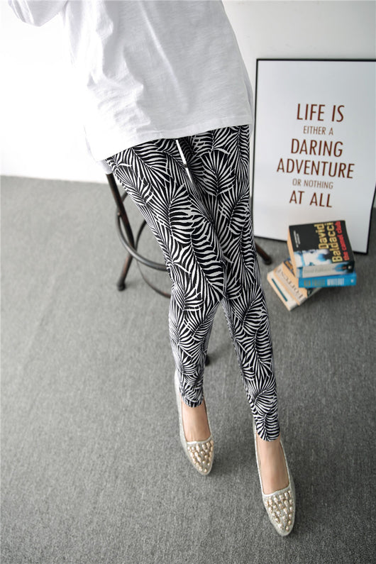 Leggings Elásticos Milk Silk con Diseño Graffiti y Pintura de Tinta Primavera - Image 2