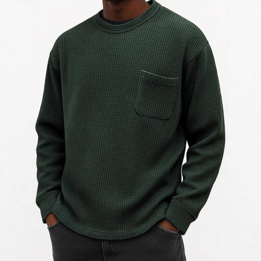 Sudadera Casual Cuello Redondo Manga Larga Talla Grande para Hombre - Image 4