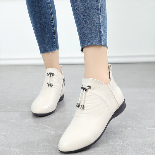 Botas Altas de Cuero para Mujer con Suela Blanda - Image 3