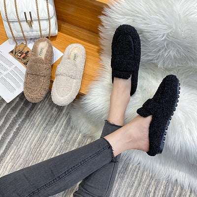 Zapatos Cálidos Acolchados de Terciopelo para Mujer Talla Grande - Image 3