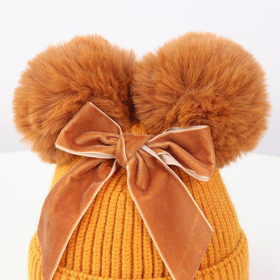 Gorro Tejido con Doble Pompón - Calidez y Estilo para el Invierno - Image 15