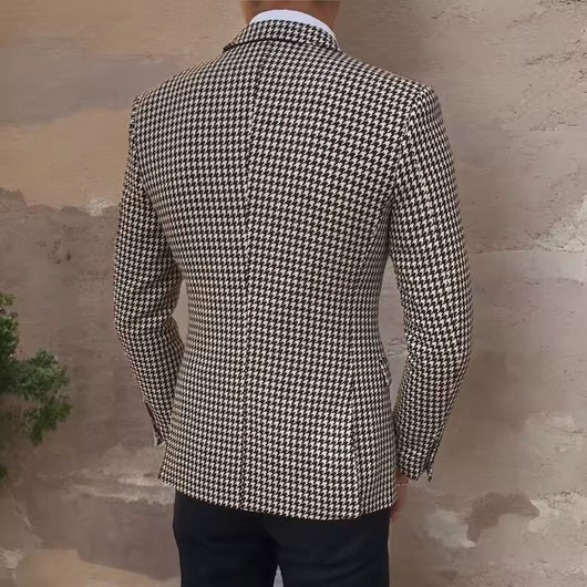 Traje Slim Fit Entallado con Patrón Pata de Gallo - Image 4