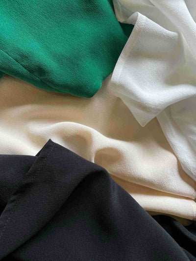 Blusa de Seda Francesa Elegante para Verano - Colores Lisos - Image 14