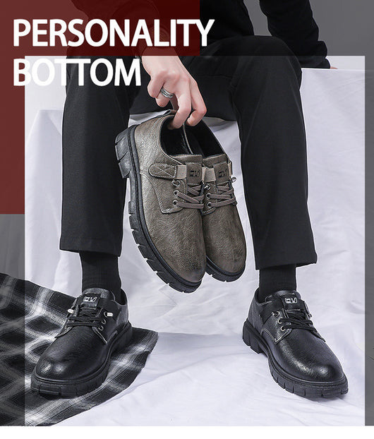 Botas de Cuero Elevadas Estilo Ejecutivo - Zapatos Casuales Profesionales para Hombre - Image 11