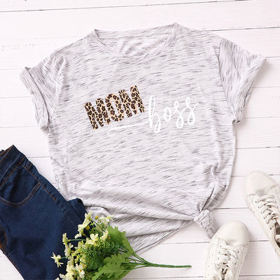 Playera Suelta Estampada de Manga Corta para Mujer - Image 30