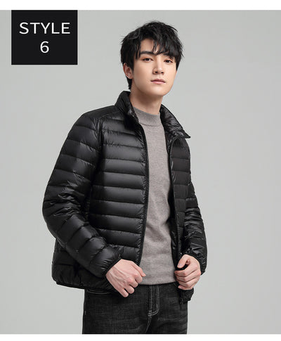 Abrigo de Algodón Slim Fit Talla Grande con Cuello Alto - Cálido y Elegante - Image 7