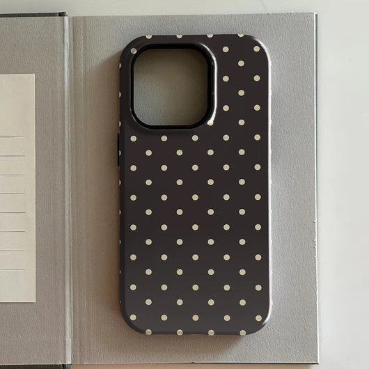 Funda para Celular Lunares Marrón y Rojo Lujo - Image 4