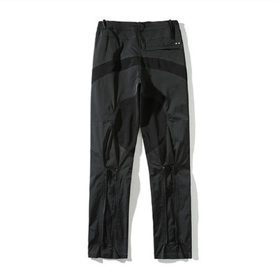 Pantalones Casuales con Cierre Trasero y Costura de Nylon - Image 6