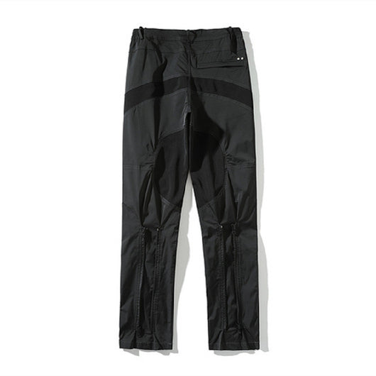 Pantalones Casuales con Cierre Trasero y Costura de Nylon - Image 6