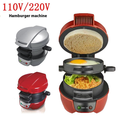 Máquina Multifuncional para Hamburguesas, Sándwiches y Huevos Fritos 110V - Image 16