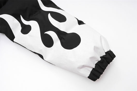 Abrigo de Algodón Grueso con Cuello Alzado y Estampado Flama - Aislante Térmico para Invierno - Image 14