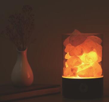 Lámpara LED de Sal del Himalaya con Luz de Cristal USB - Image 12