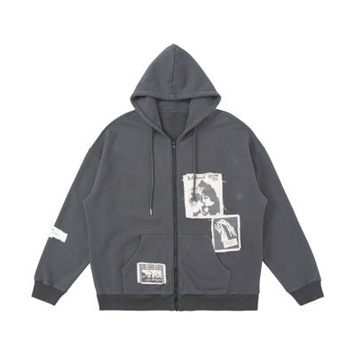 Sudadera con Cierre Wrecking Patch para Parejas - Image 7