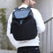 Mochila Elegante de Nylon y Cuero - Diseño Minimalista