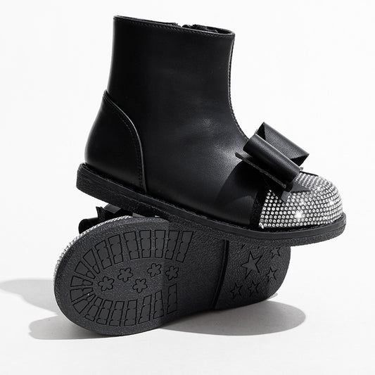 Botas Infantiles con Cierre de Cremallera Estilo Británico