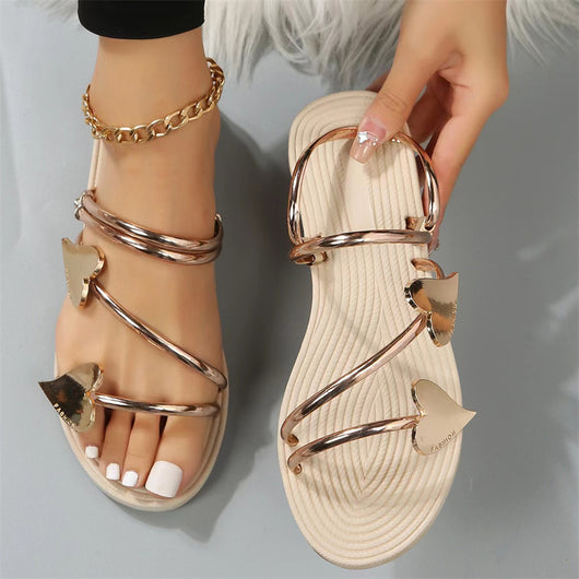 Pantuflas Corazón Verano Planas Playa Amor para Mujer - Image 14