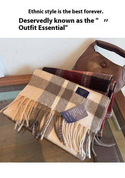Bufanda Cuadros Lujo Cashmere Unisex - Image 25