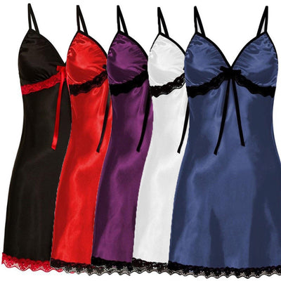 Camisón de Encaje con Tirantes Ajustables