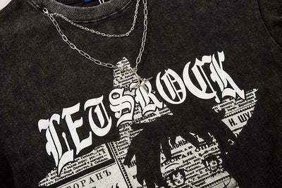 Camiseta Retro Manga Corta con Cadena para Hombre - Image 15