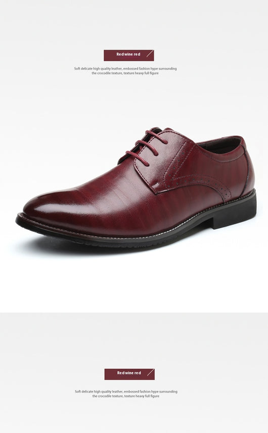 Zapatos de Cuero Británicos Talla Grande para Hombre - Image 14