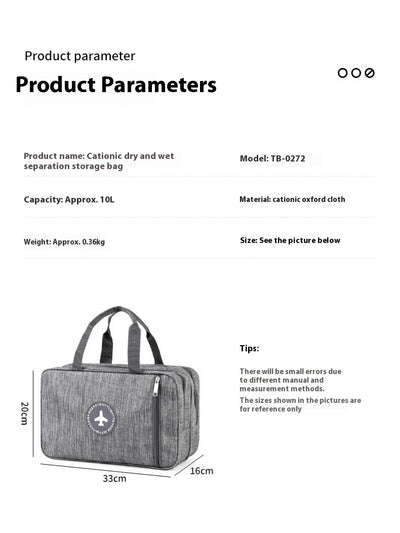 Bolsa de Almacenamiento Impermeable con Separación Seco-Húmedo - Image 10