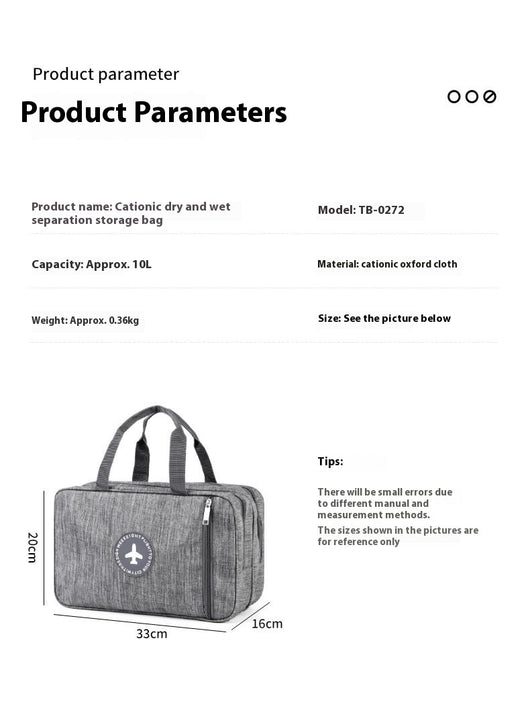 Bolsa de Almacenamiento Impermeable con Separación Seco-Húmedo - Image 10