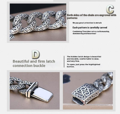 Pulsera de Plata 925 Calada para Hombre - Image 7