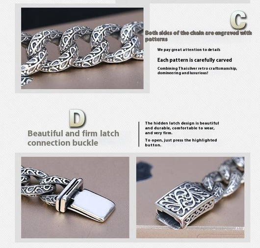 Pulsera de Plata 925 Calada para Hombre - Image 7