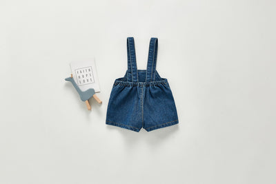 Pantalón Denim con Tirantes Ajustables para Bebés Niños y Niñas - Image 11
