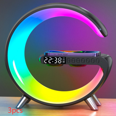 Lámpara LED Inteligente G con Altavoz Bluetooth, Cargador Inalámbrico y Control por App - Image 7