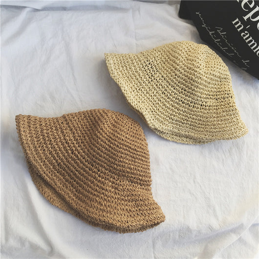 Sombrero de Paja Plegable para Mujer - Protección Solar Playa y Vacaciones - Image 3