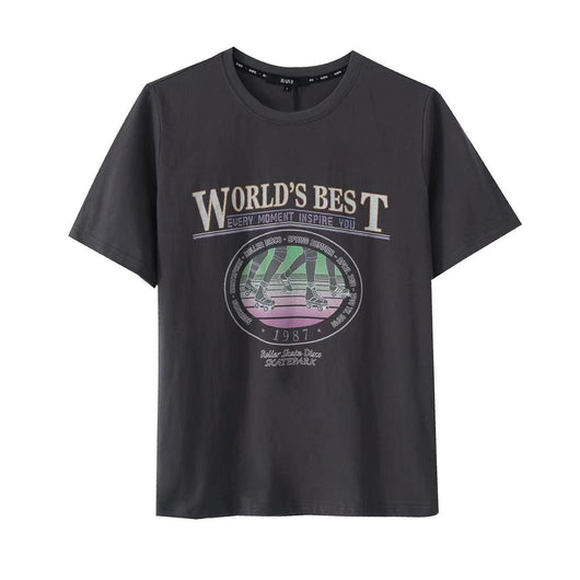 Camiseta Retro Americana Oversize Desgastada - Image 7