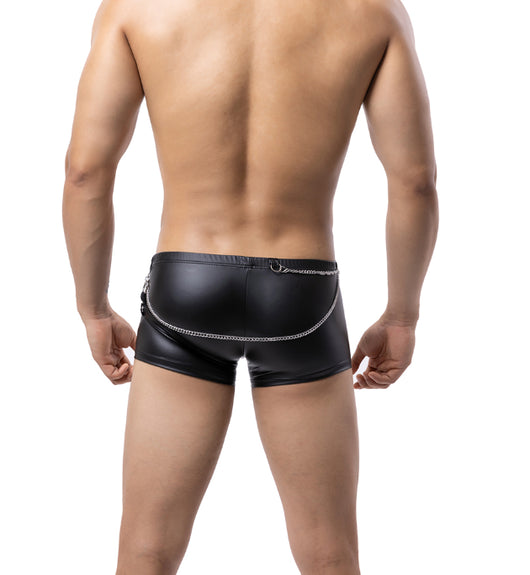 Bóxers de Cuero Sintético Plateado Vanskoos - Ropa Interior Sexy para Hombre - Image 5